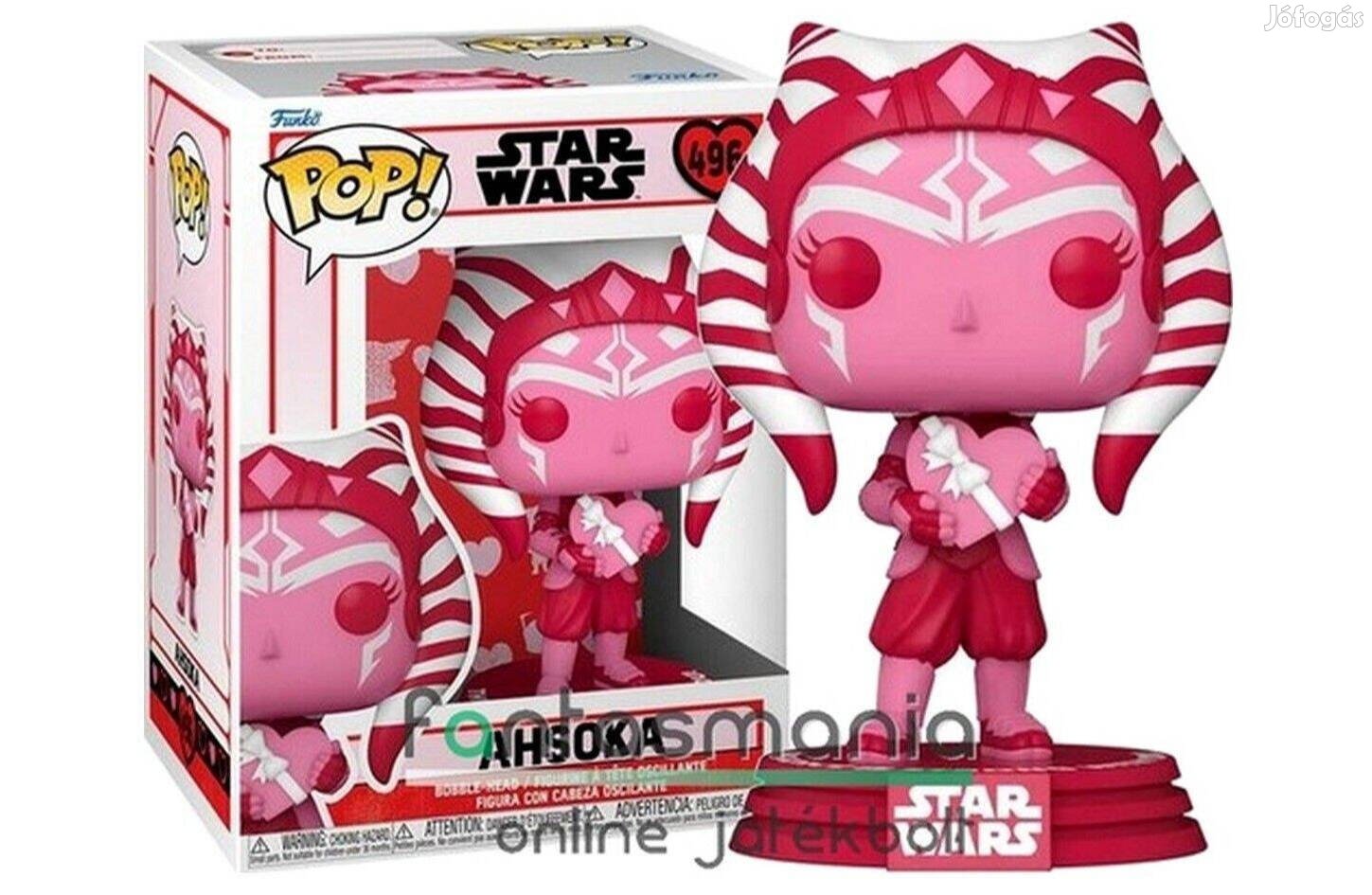 10cmes Funko POP 496 Star Wars Ashoka /Ahsoka Tano figura Valentine