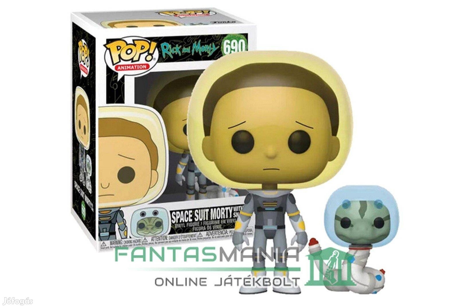 10cmes Funko POP 690 figura Rick és Morty in space suit