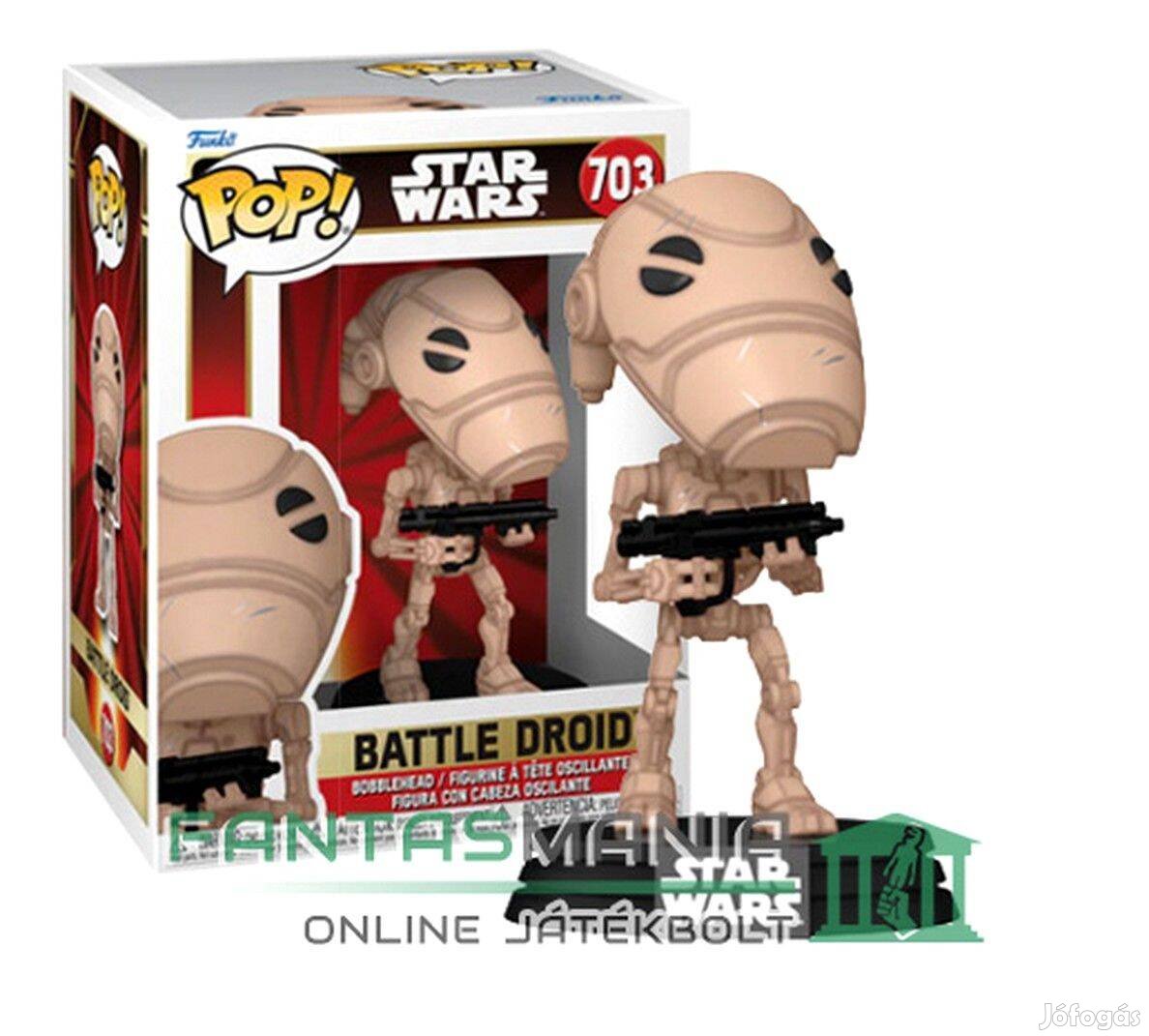 10cmes Funko POP 703 Star Wars General Battle Droid Roham Harci Droid