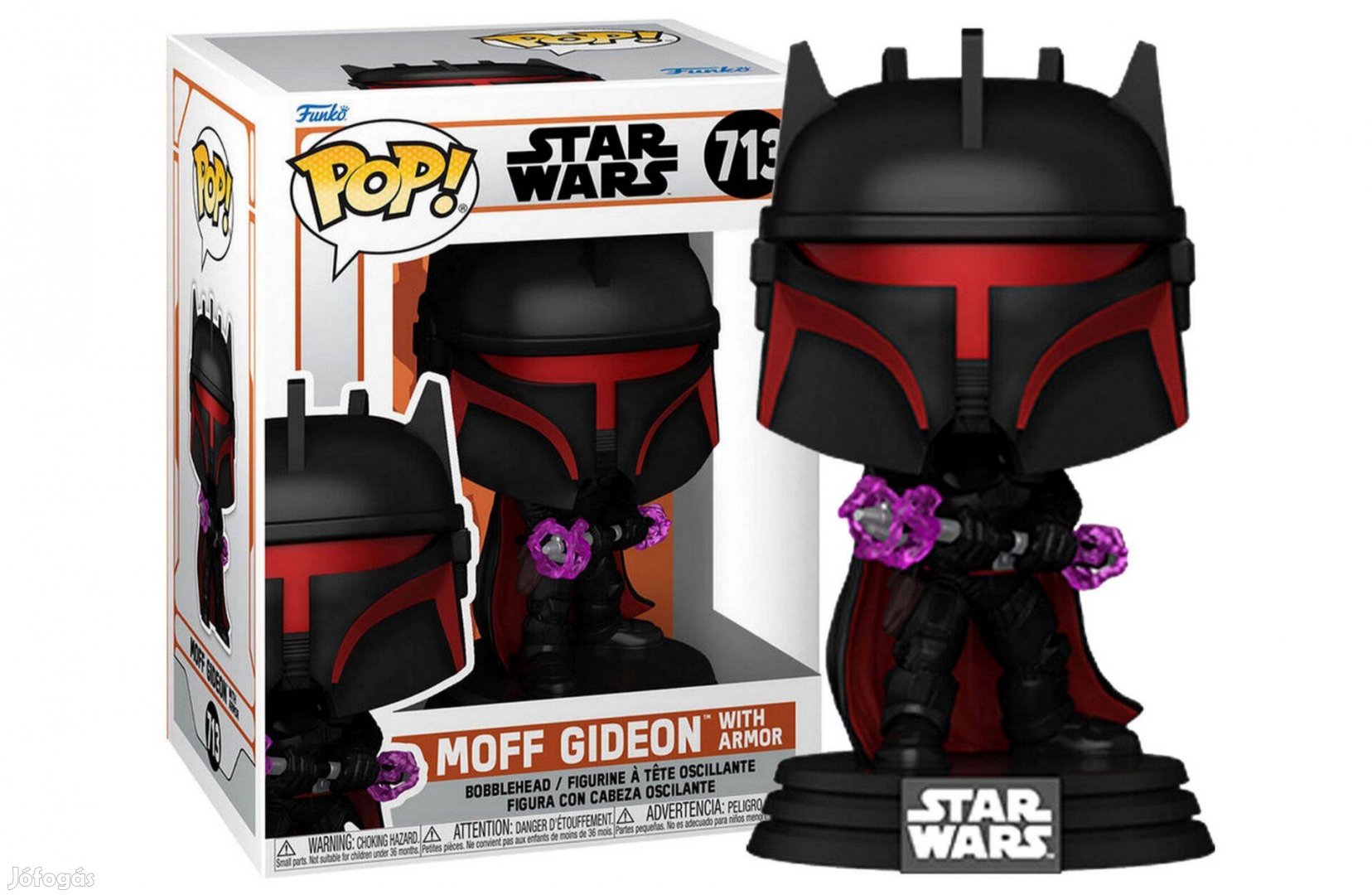 10cmes Funko POP 713 Star Wars figura - The Mandalorian - Moff Gideon