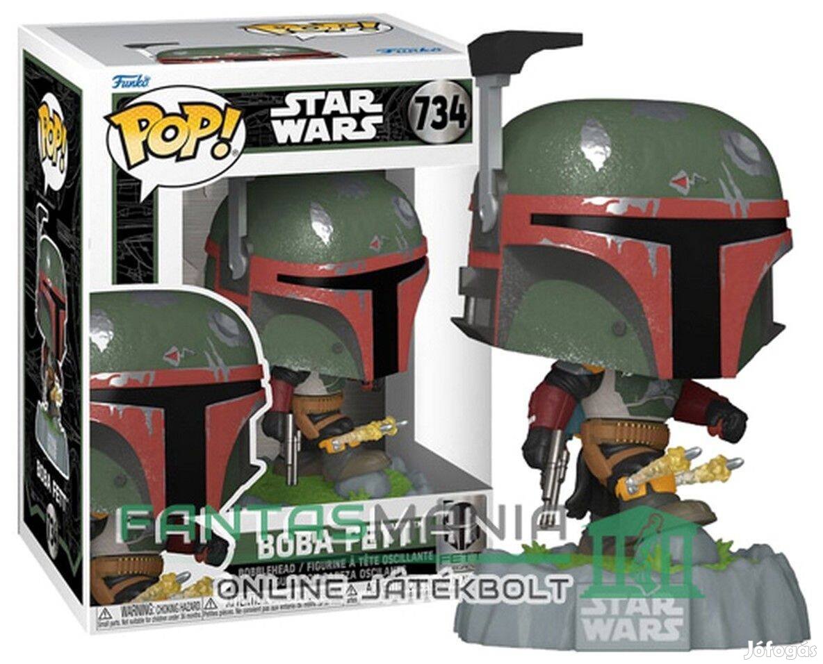 10cmes Funko POP 734 Star Wars figura - Boba Fett with Rockets