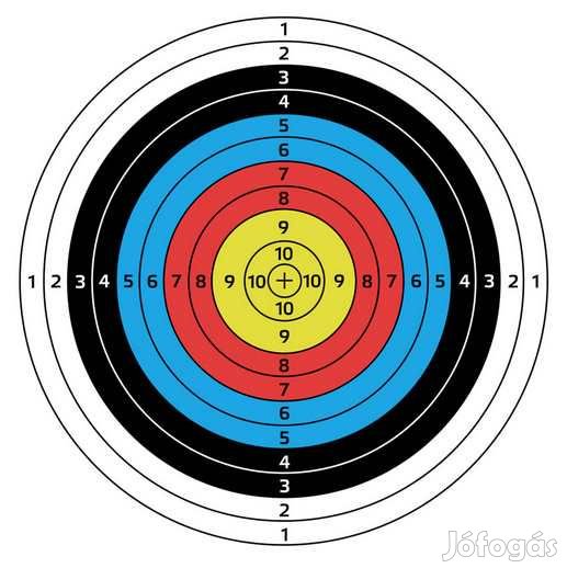 10db 60x60-as Céltábla Lőlap  (4834)