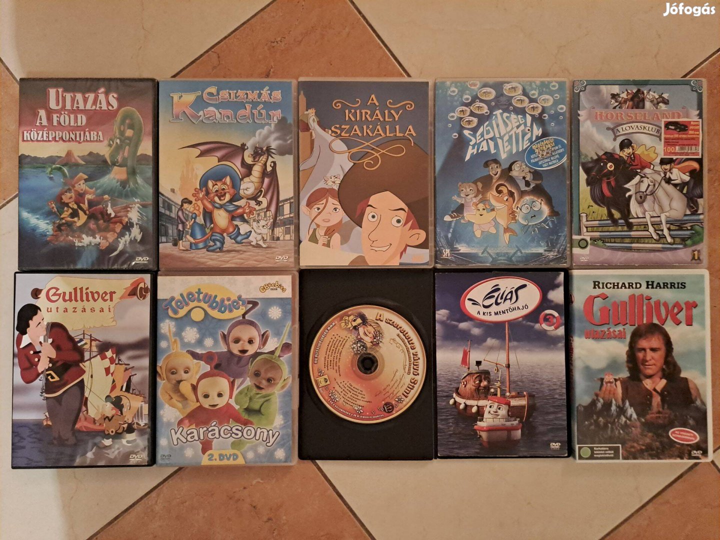 10db DVD mesefilm, van közte bontatlan is