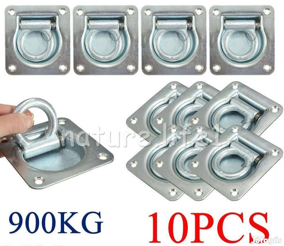 10db pótkocsiteherautó süllyesztett rakomány rögzítő szem