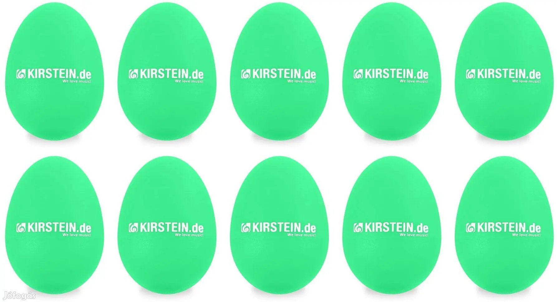 10x Kirstein ES-10G Tojás Shaker Zöld, Közepes-Súlyos Készlet