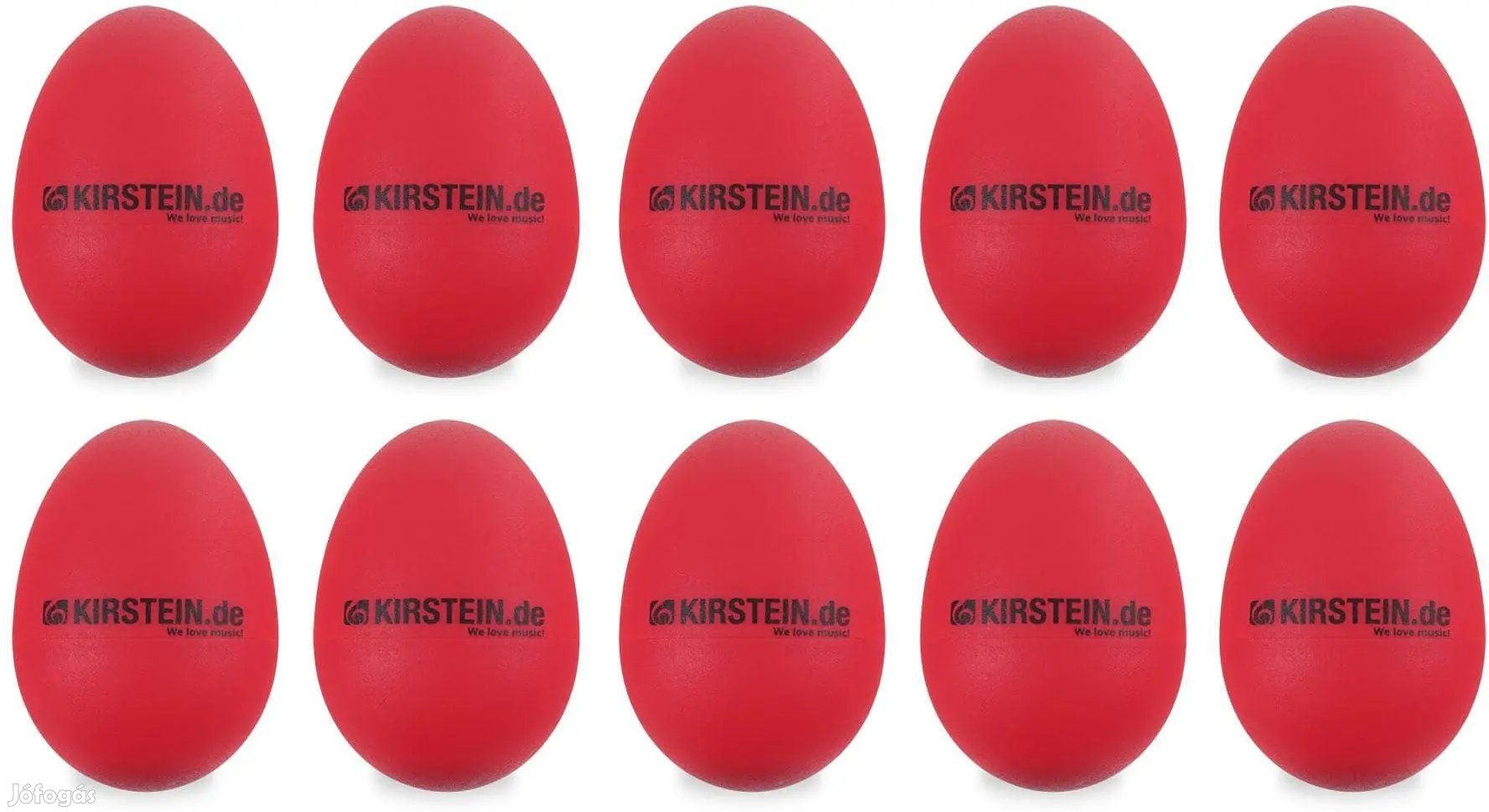 10x Kirstein ES-10R Tojás Csörgő, Piros Fény KÉSZLET
