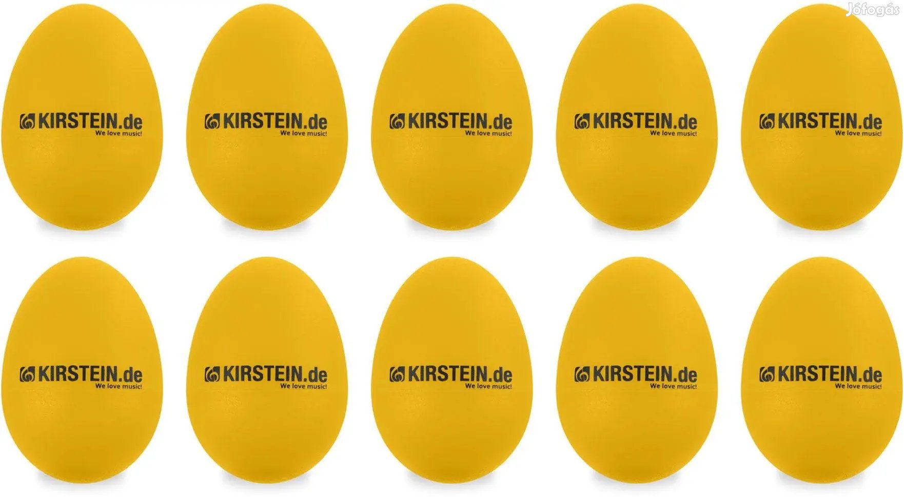 10x Kirstein ES-10Y Tojás Shaker Sárga, Nehéz Készlet