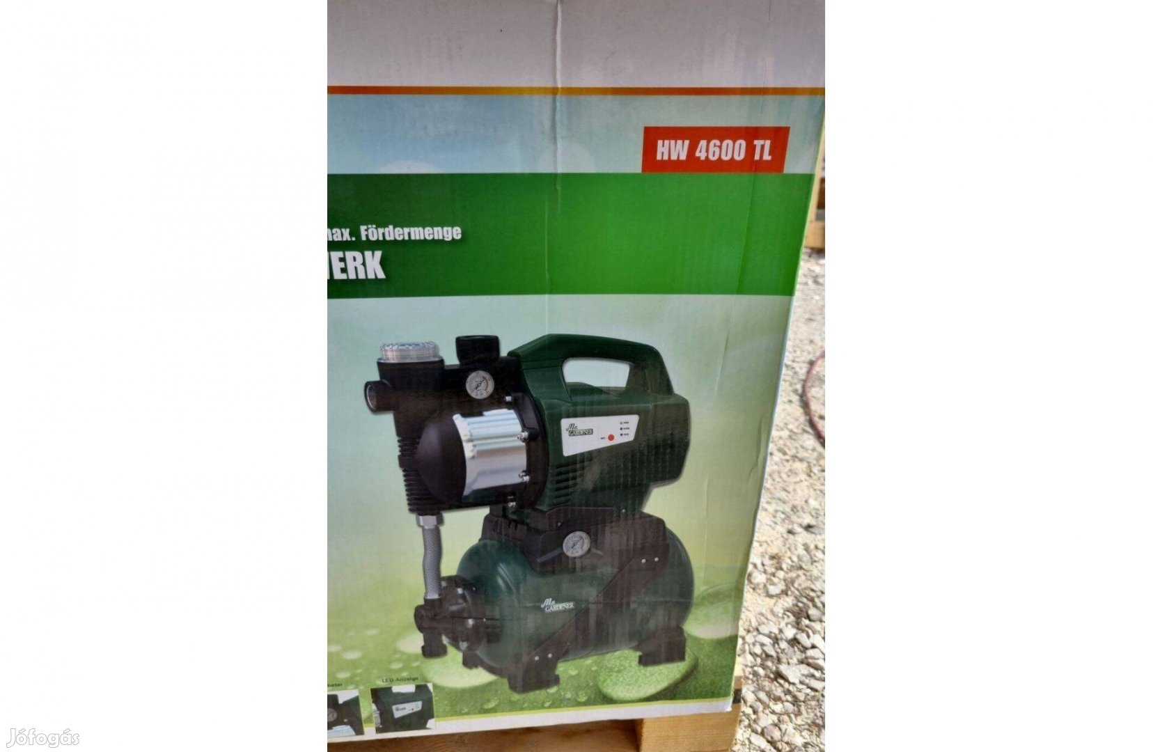 1100W-os erős hidrofor, házi vízmű, leégés elleni védelemmel, garancia