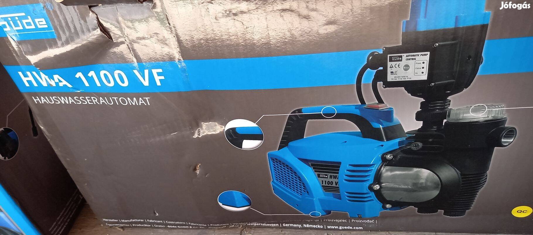 1100W-os kerti szivattyú áramlás szabályzó elektronikával, 3600L/óra