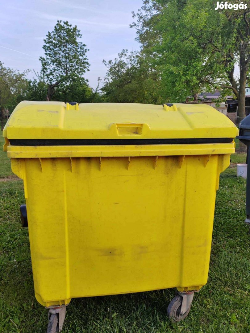 1100 literes kuka szemetes konténer sárga