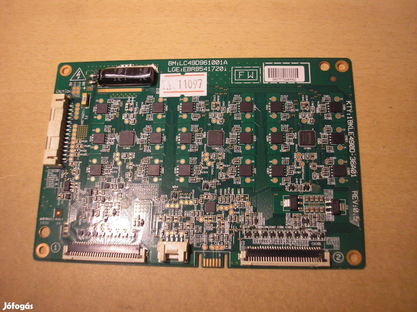 11097 LG 49SM9000PLA LED driver BM:LC49D961001A Lge:EBR85417201 Kty:18