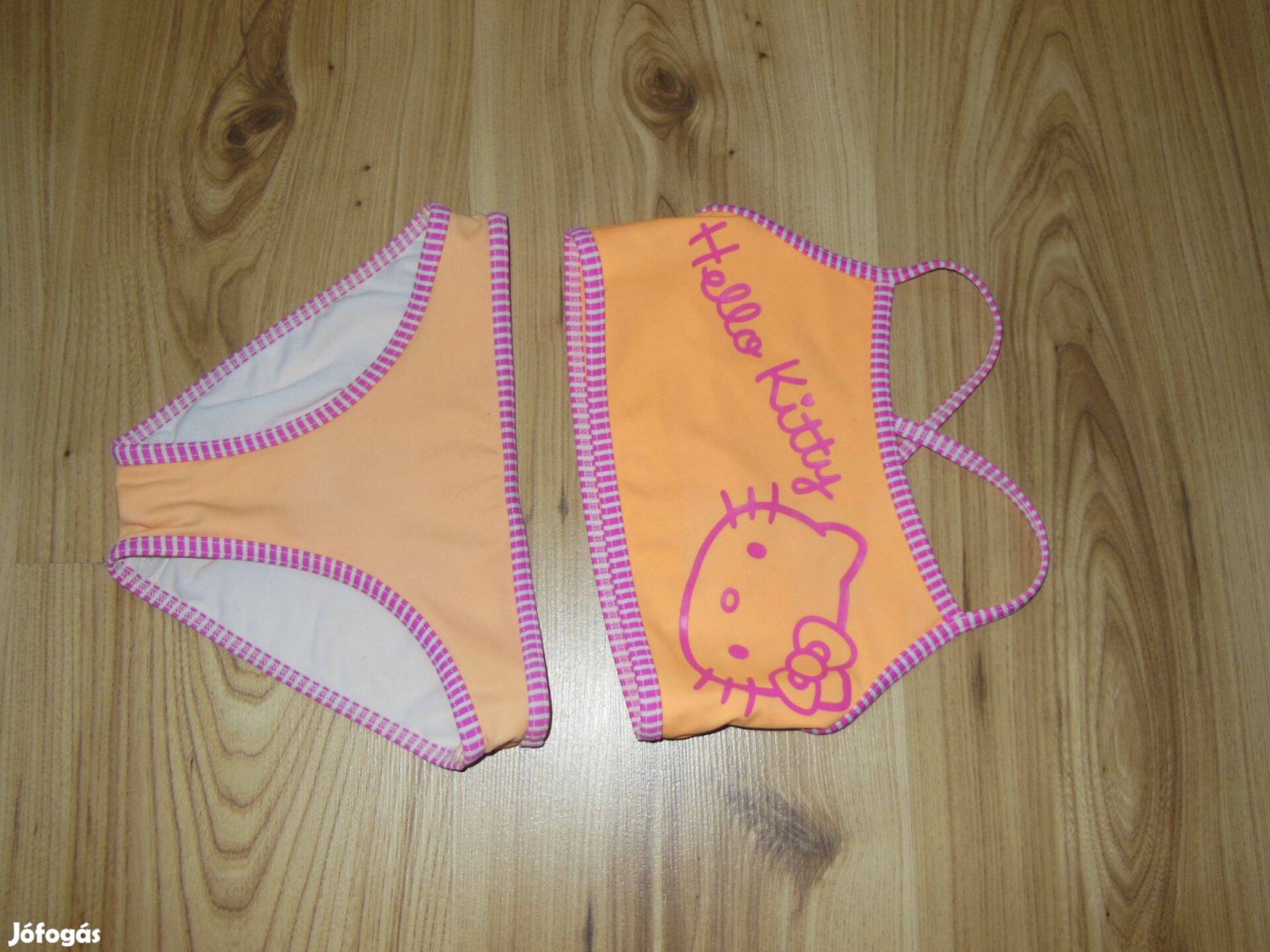 110/116-os Hello kitty és virágos kislány bikini, fürdőruha