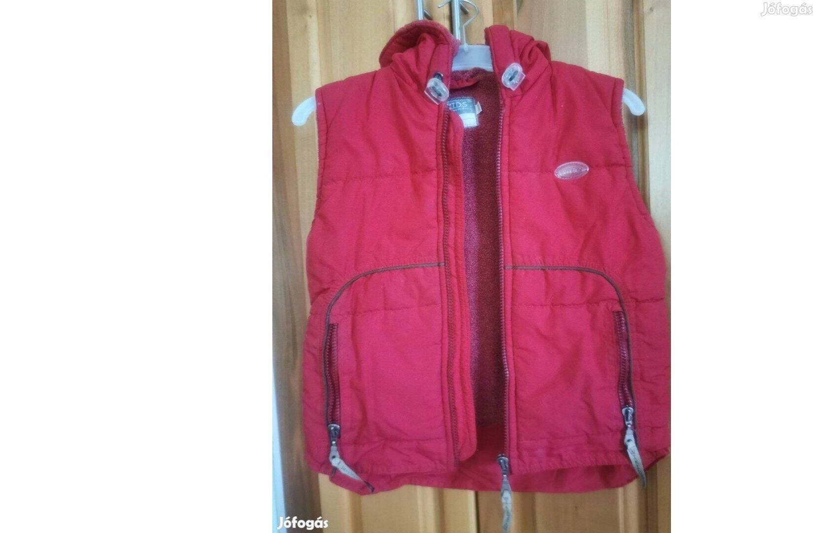 110-116-os, Tollal töltött mellény, unisex, piros, újszerű