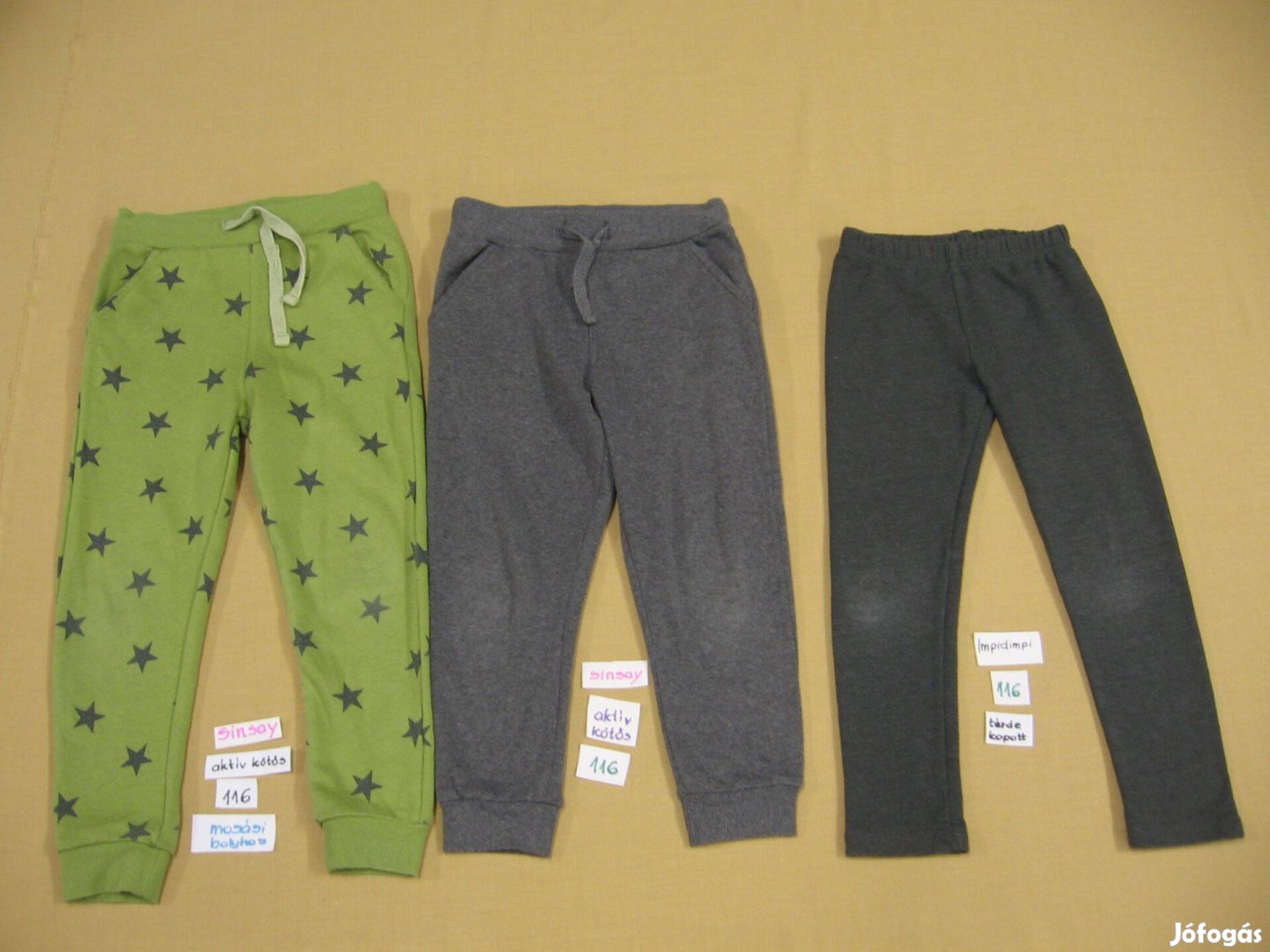 110-116-os kisfiú játszós nadrágok (7db)