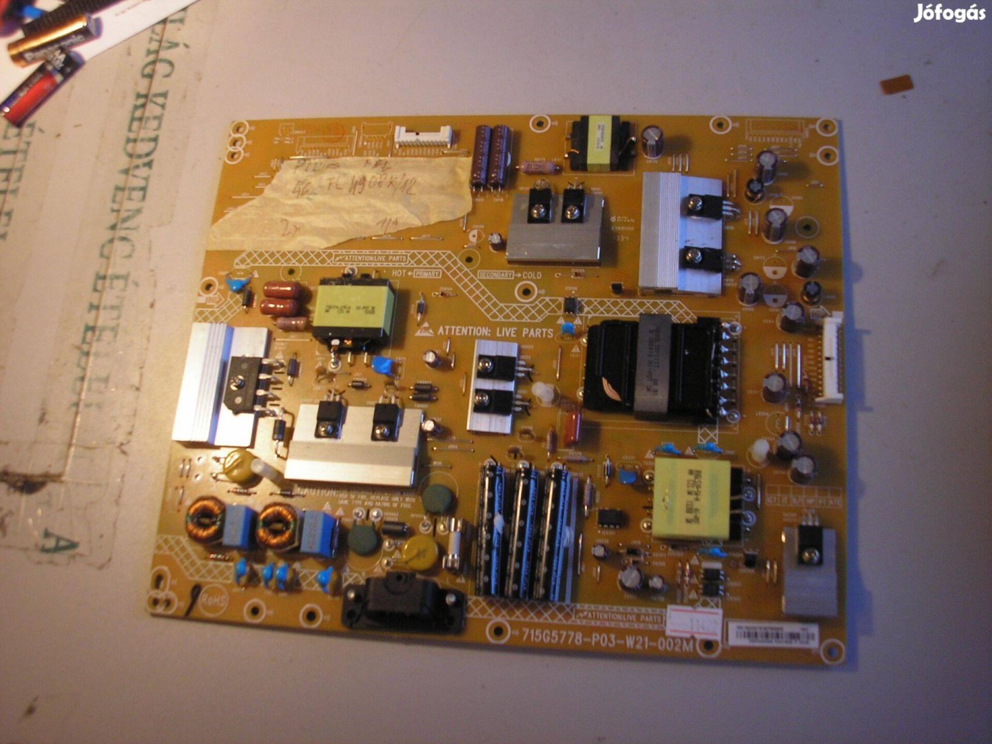 11422 Philips 46PFL4908K tápegység 715G5778-P03-W21-002M DSP30300X
