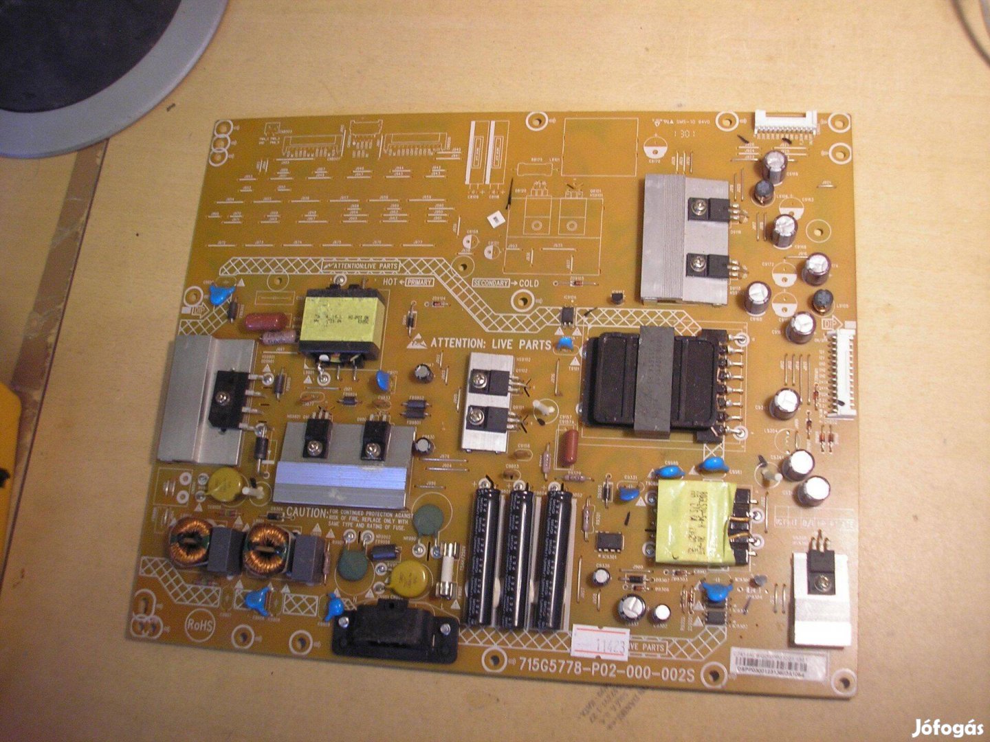 11423 Philips 46PFL4508K/12 tápegység 715G5778-P03-W21-002S Qdspp03001