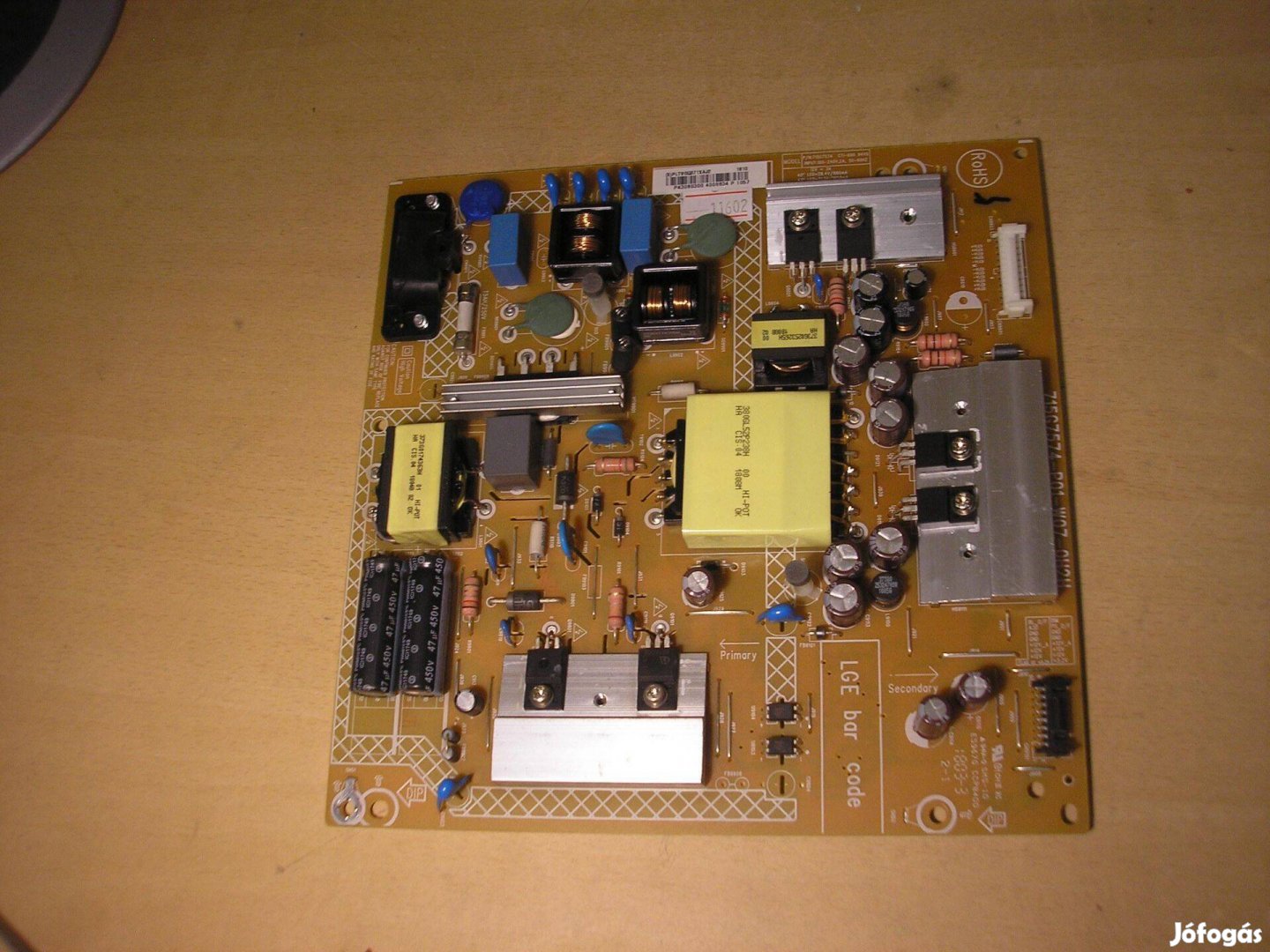 11602 LG 43LJ500V tápegység 715G7574-P01-W07-0H2H Pltvgq371Xaj2