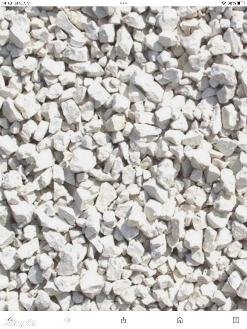 11-22 mm fehér murva díszmurva zúzott kő