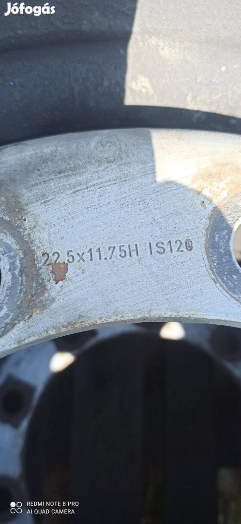 11.75 X 22.5 Felni eladó