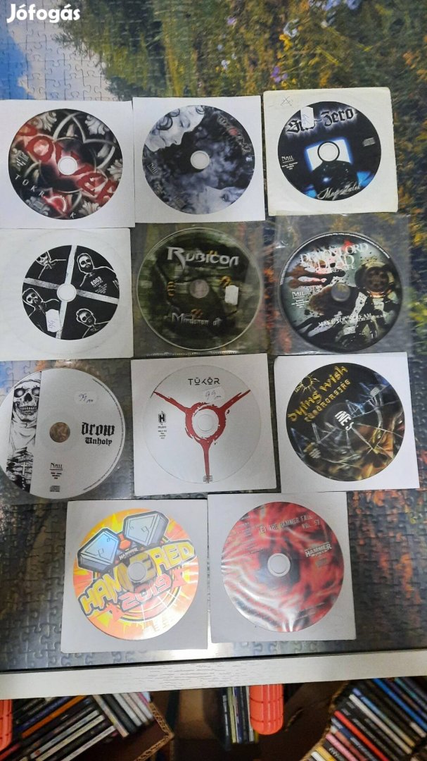 11 darab rock, metal cd papírtokban 