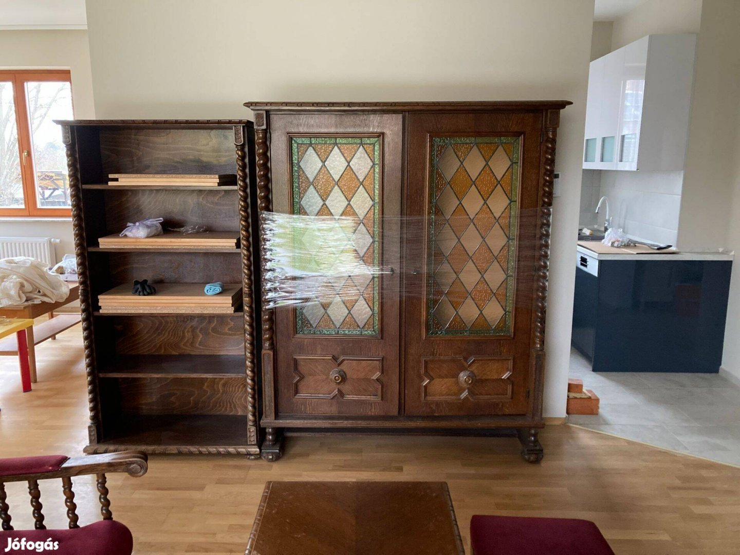 11 darabos komplett nappali szoba bútor koloniál eladó