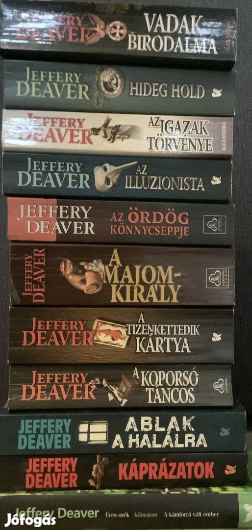 11 db. Jeffery Deaver könyv