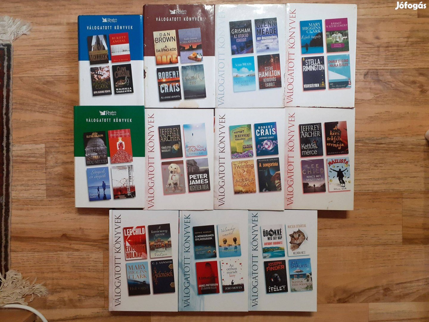 11 kötet a Válogatott Könyvek sorozatából