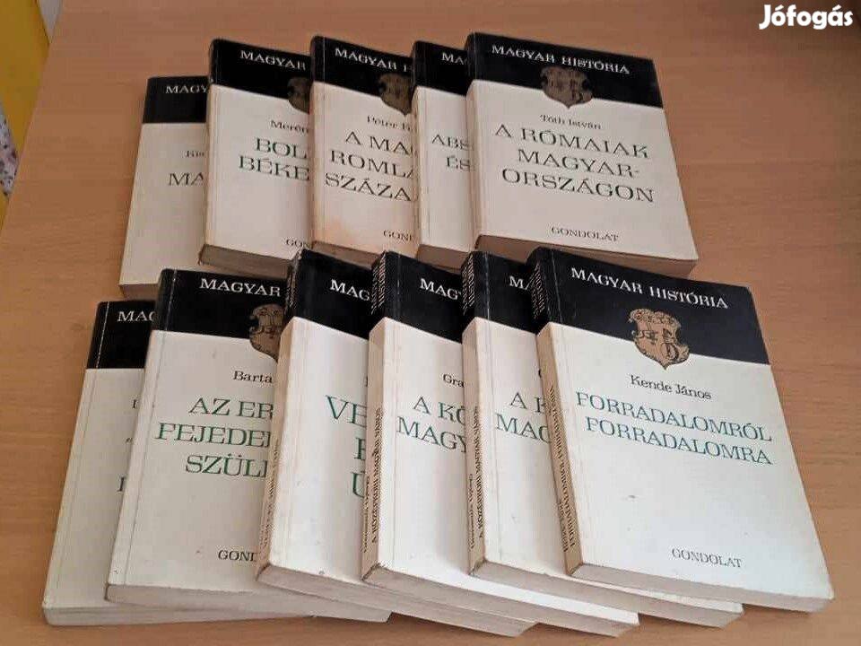 11 kötetes Magyar História sorozat könyvcsomag
