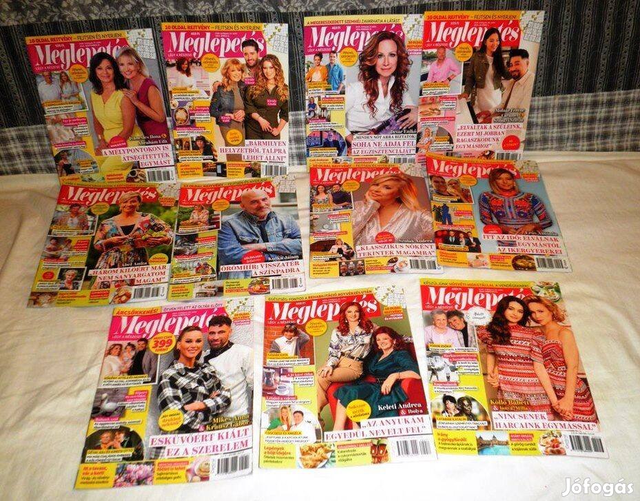11db Meglepetés magazin sorozat olvasatlanok