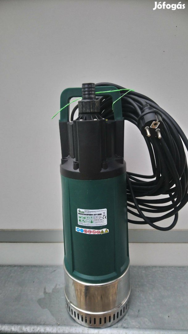 1200W motor teljesítménnyel, nyomáskapcsolóval mélykúti szivattyú