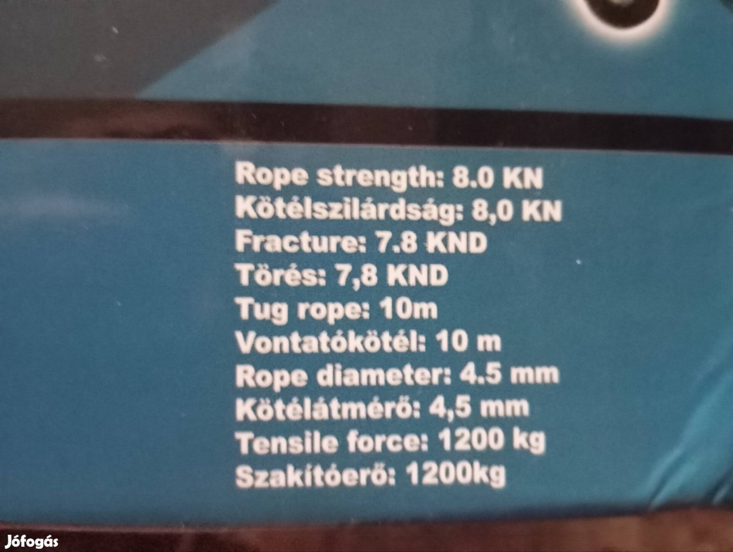 1200 kg kézi csörlő 