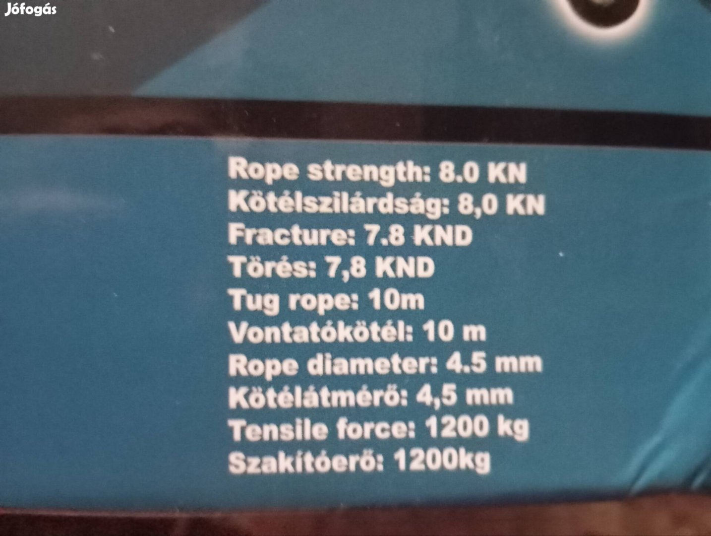 1200 kg kézi csörlő 