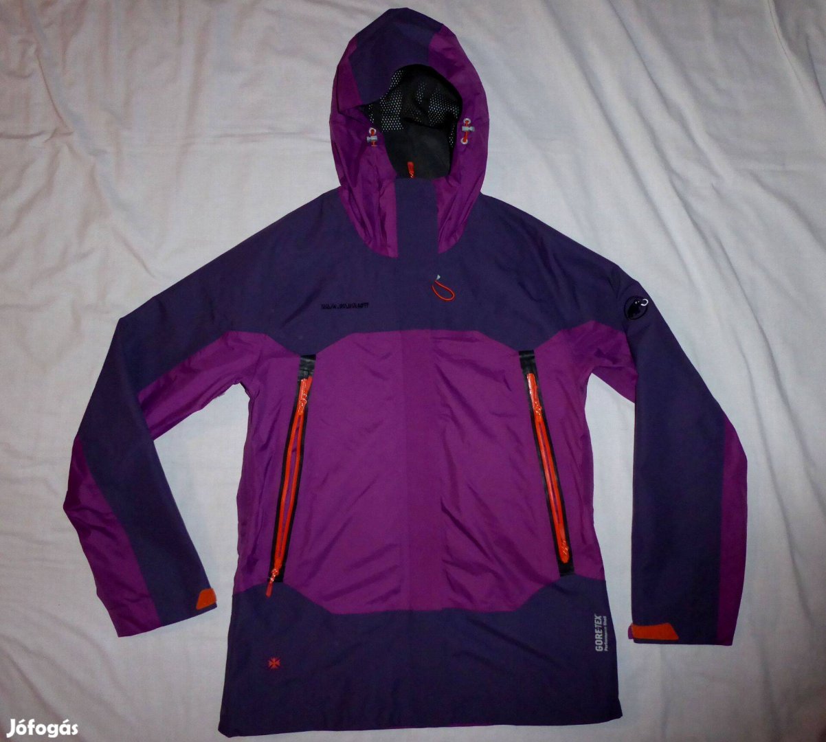 120ezres Mammut női M méretű Goretex 28k vízálló túra hegymászó dzseki