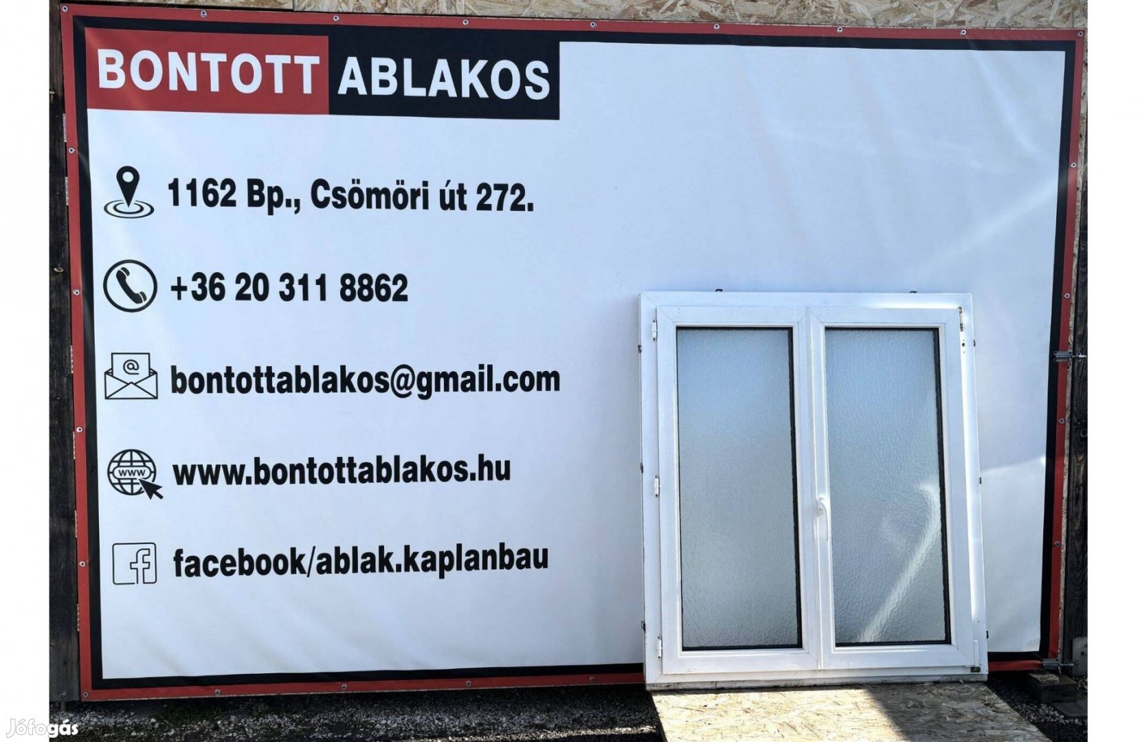 120x150 cm közeli!!! méretű bontott kétszárnyú katedrál üveges ablak