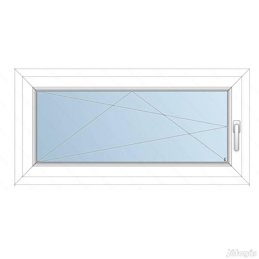 120x60 Műanyag ablak / Bukónyíló/