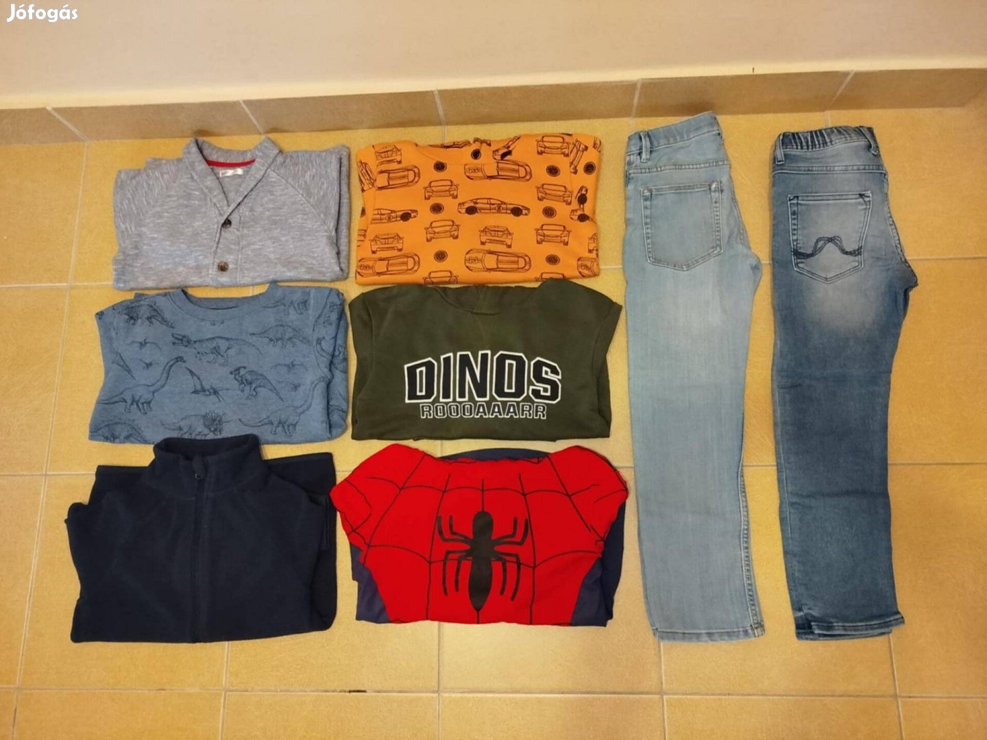 122/128-as kisfiú őszi/téli ruhacsomag