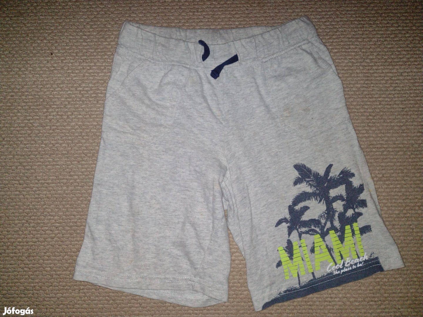 122-128 fiú pamut rövidnadrág, térdnadrág