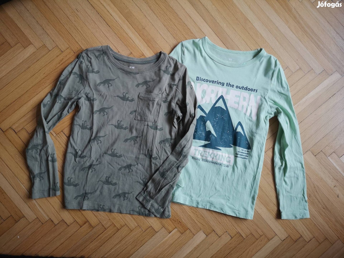 122, 128, H&M, fiú, póló csomag, hosszú ujjú póló 