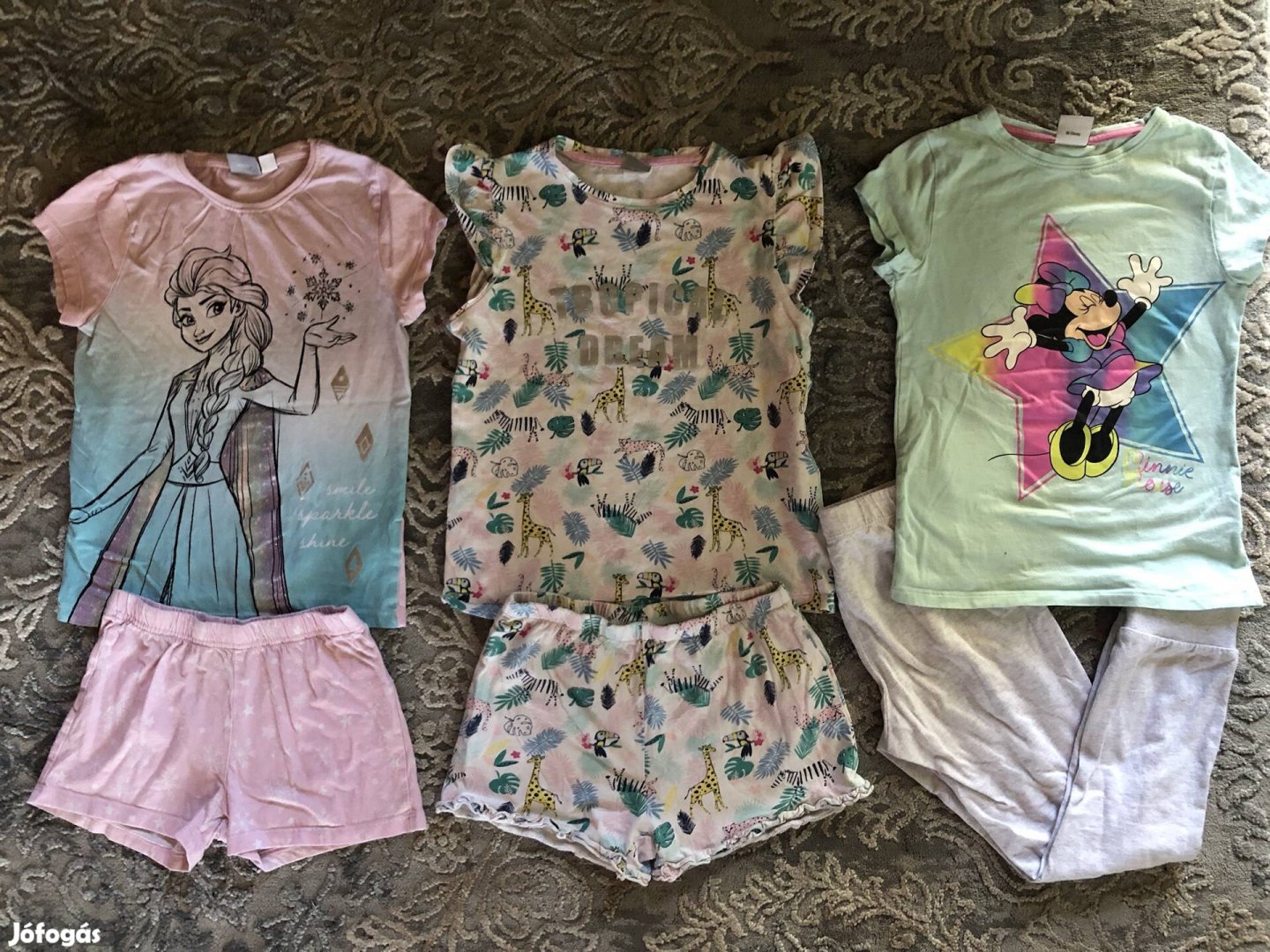 122-es lányka nyári pizsama csomag