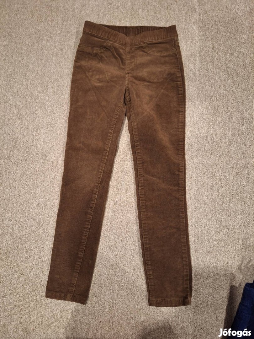 122-es treggings, kord legging, nadrág H&M, 6-7 év