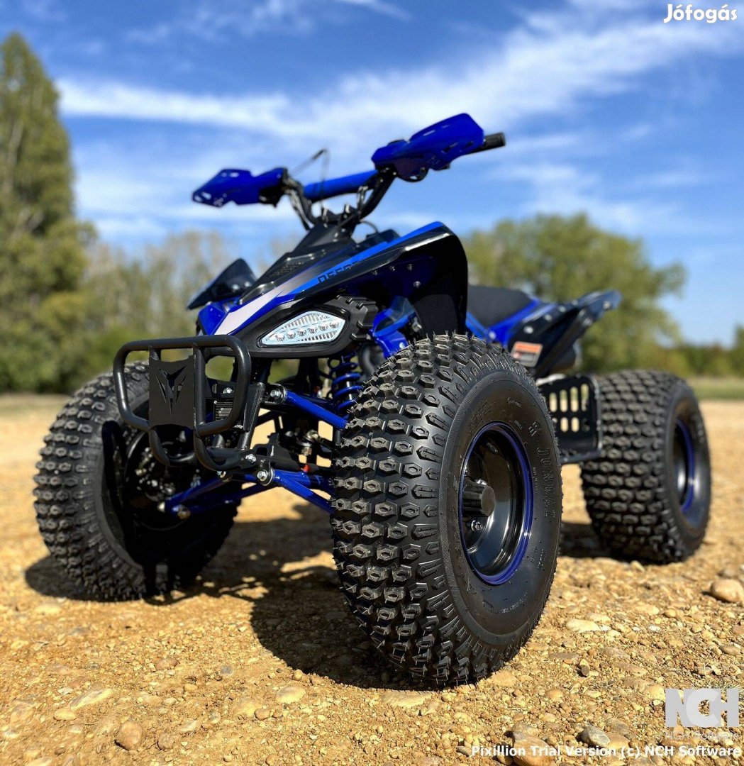 124cc ranger gyerek quad raptor forma automata gyermekjármű kék