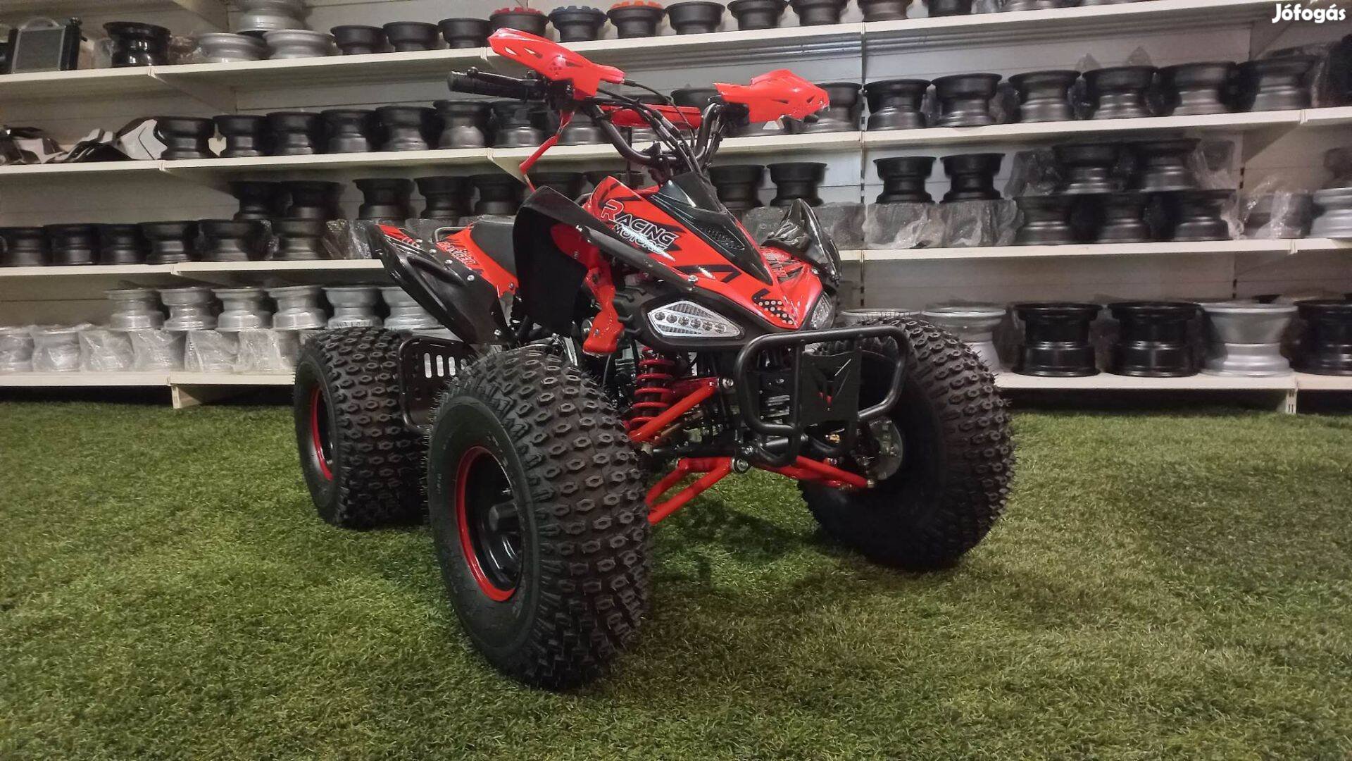 124cc ranger gyerek quad raptor forma automata gyermekjármű piros