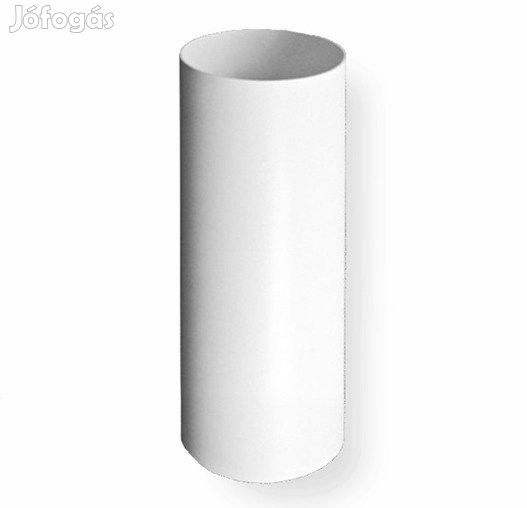 125mm 0,5m PVC merev légcsatornacső fehér