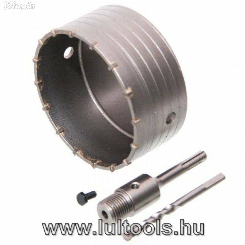 125mm-es koronafúró + sds plusz szár
