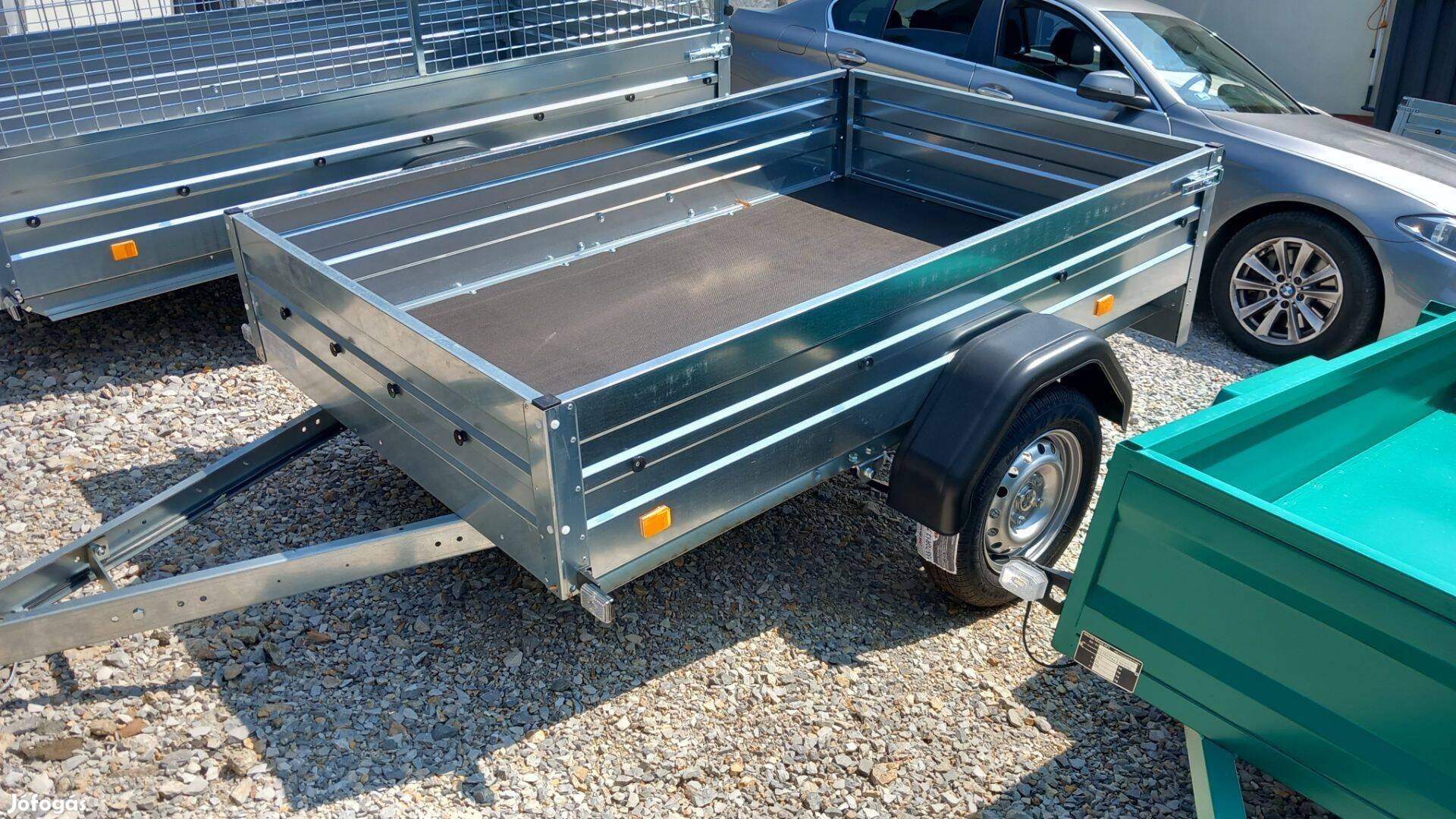 125x200 cm-es Laprugós, horganyzott, könnyű, Új Utánfutó Készletről! H