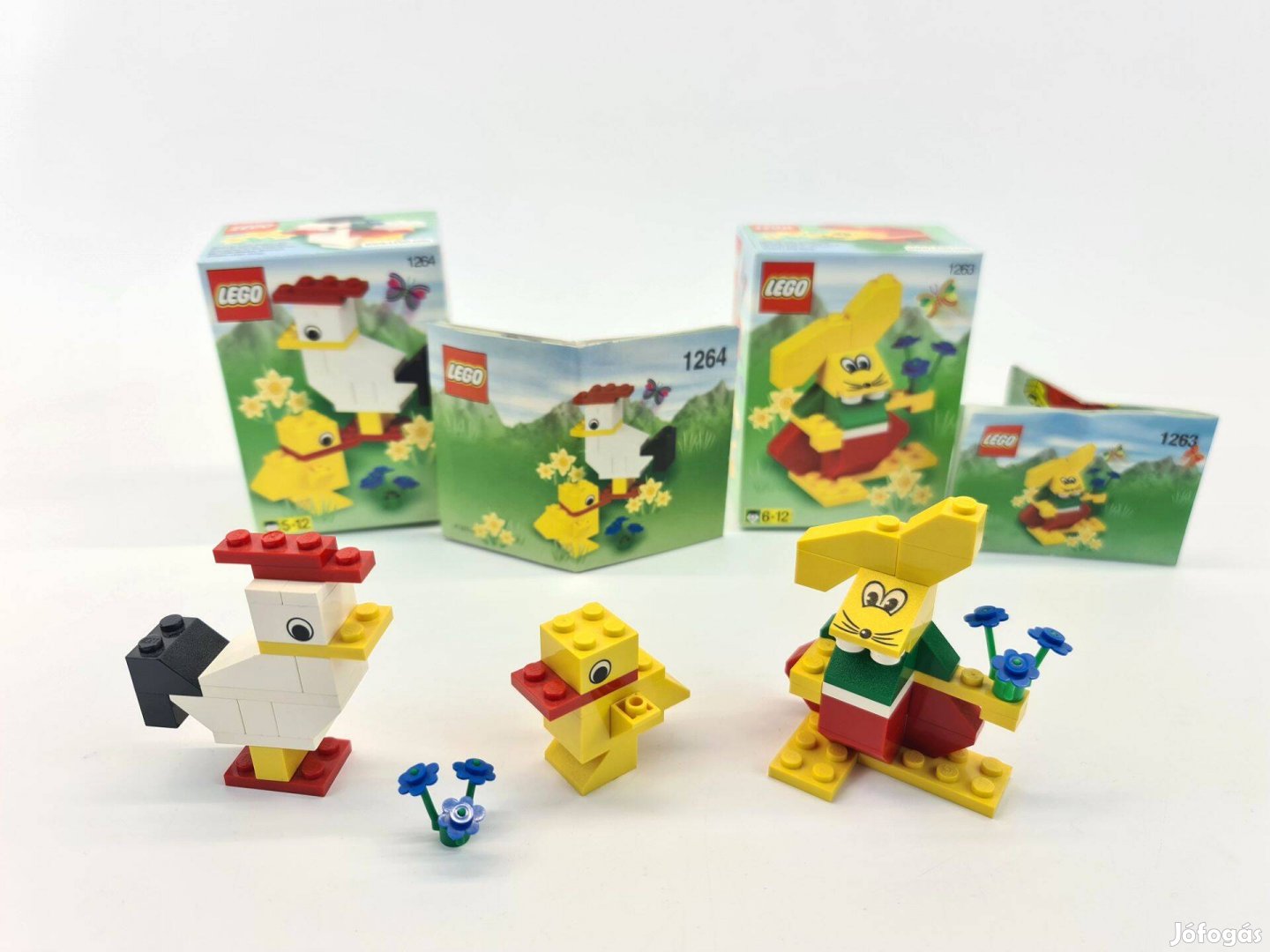 1263+1264 Lego System húsvéti nyuszi és csibe (2000' 25 éves)