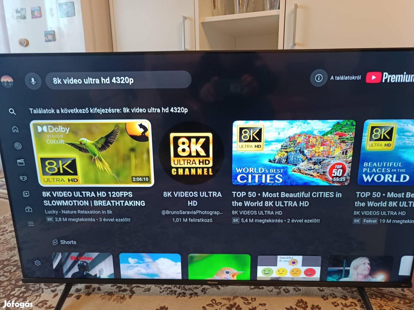 127 cm Hisense Qled smart LED tv 1 éves múlt csere is 