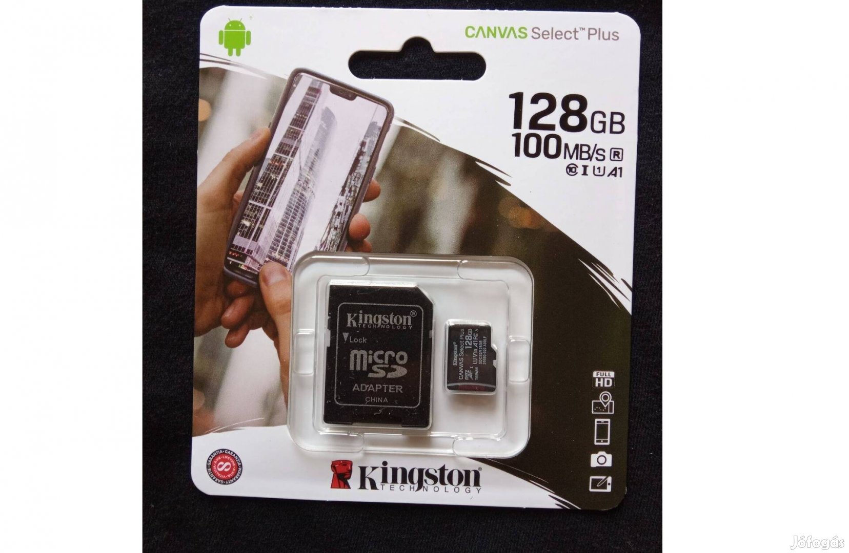 128GB 128 GB Kingston Microsd Micro sd kártya 128GB 128 GB 100 Mbs sd