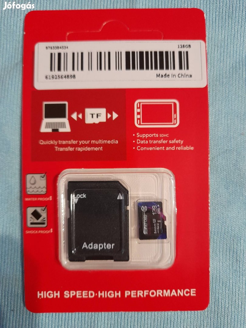 128GB-os Microsd kártya+adapter!