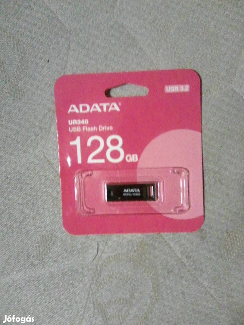 128GB-os USB 3.2 Adata pendrive újonnan, garanciával. Postázom is!